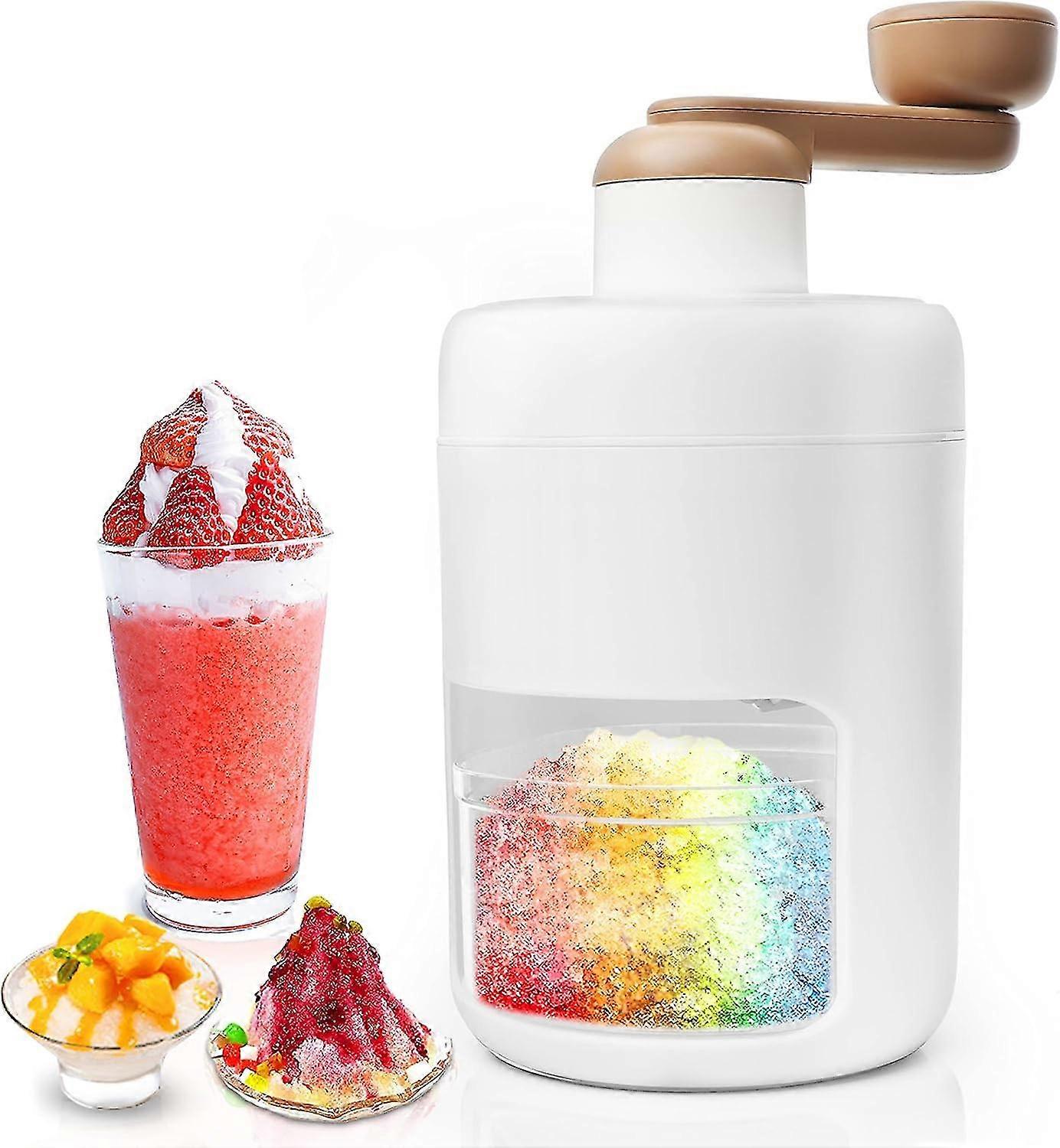 Shaved Ice Machine Snow Cone Machine Portable Ice Crusher and Shaved Ice Machine