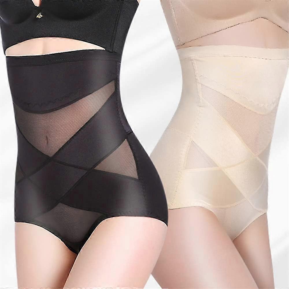 High Waisted Compression Shaper Sliming Corset Belly Sculpting Pants Panties Shapewear_a