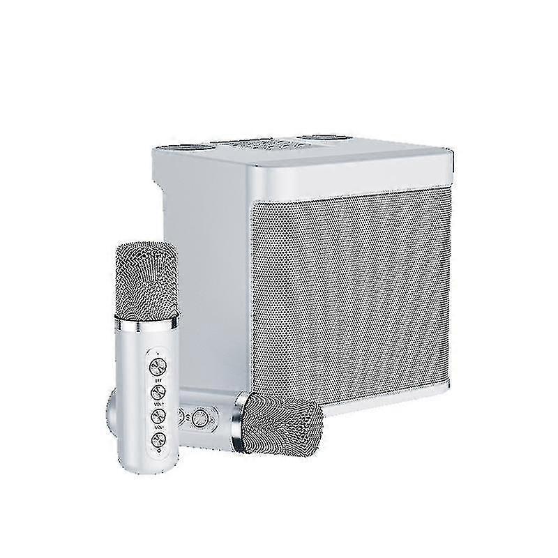 Portable Karaoke Machine Bluetooth-compatible Speaker With 2wireless Microphones