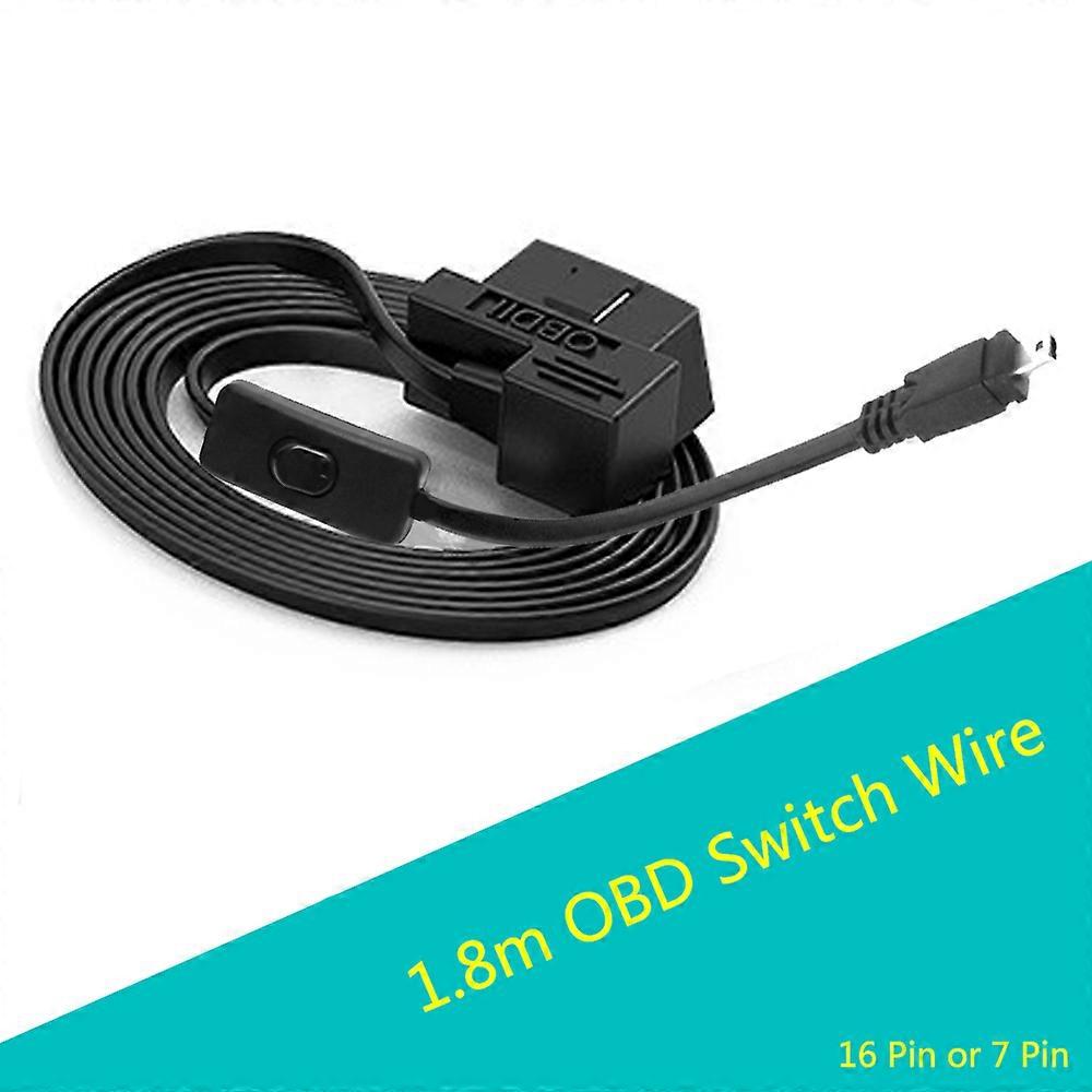 16 Pin HUD Wire Cable Head Up Display OBD Switch Cable Auto Car Wire With Switch USB-Mini OBD2 Cable