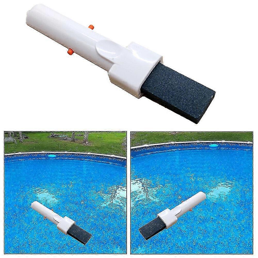 Pool Pumice Stone with Handle for Removing Rust Stains, Calcium Deposits on Pool Tile, Concrete, Plaster, and Spa
