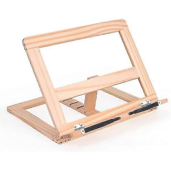 Adjustable wooden bookcase Cookbook holder Reading table