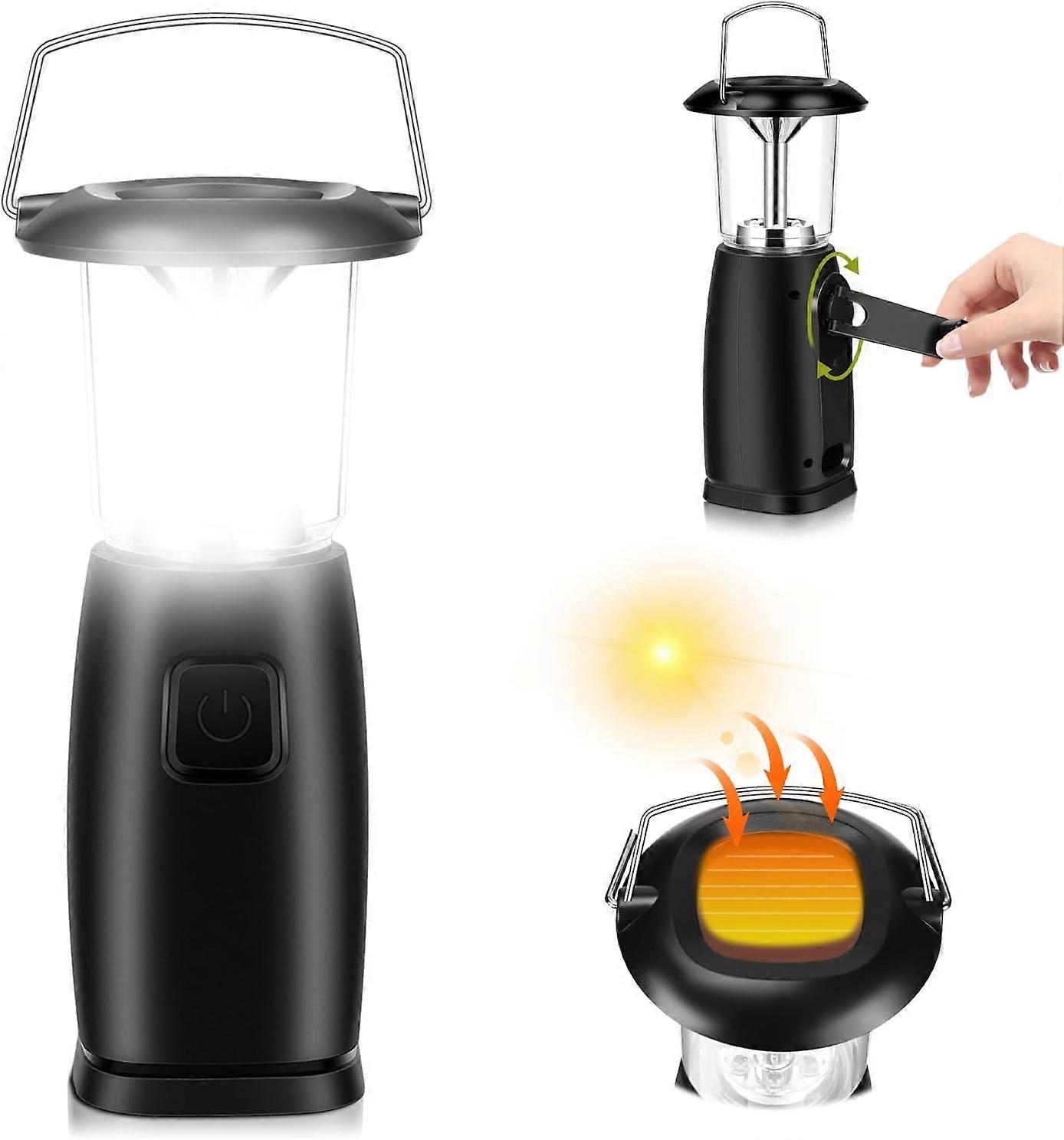 Rechargeable Camping Lamp18.6x8cm, LED Flashlight with three charging modes and 6 high-brightness LED lamp beads