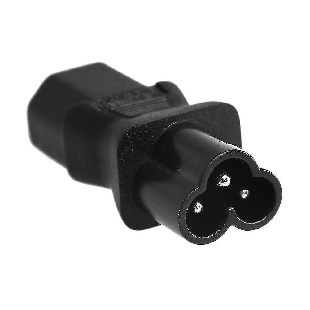 IEC 320 C13 Female to C6 Male AC Power Adapter Converter - Cloverleaf Plug