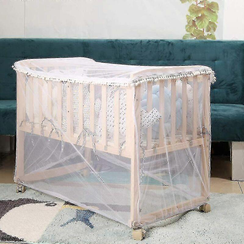 Anti-Mosquito Net for Bed 60x120 cm - Transparent Cot Net with Zipper