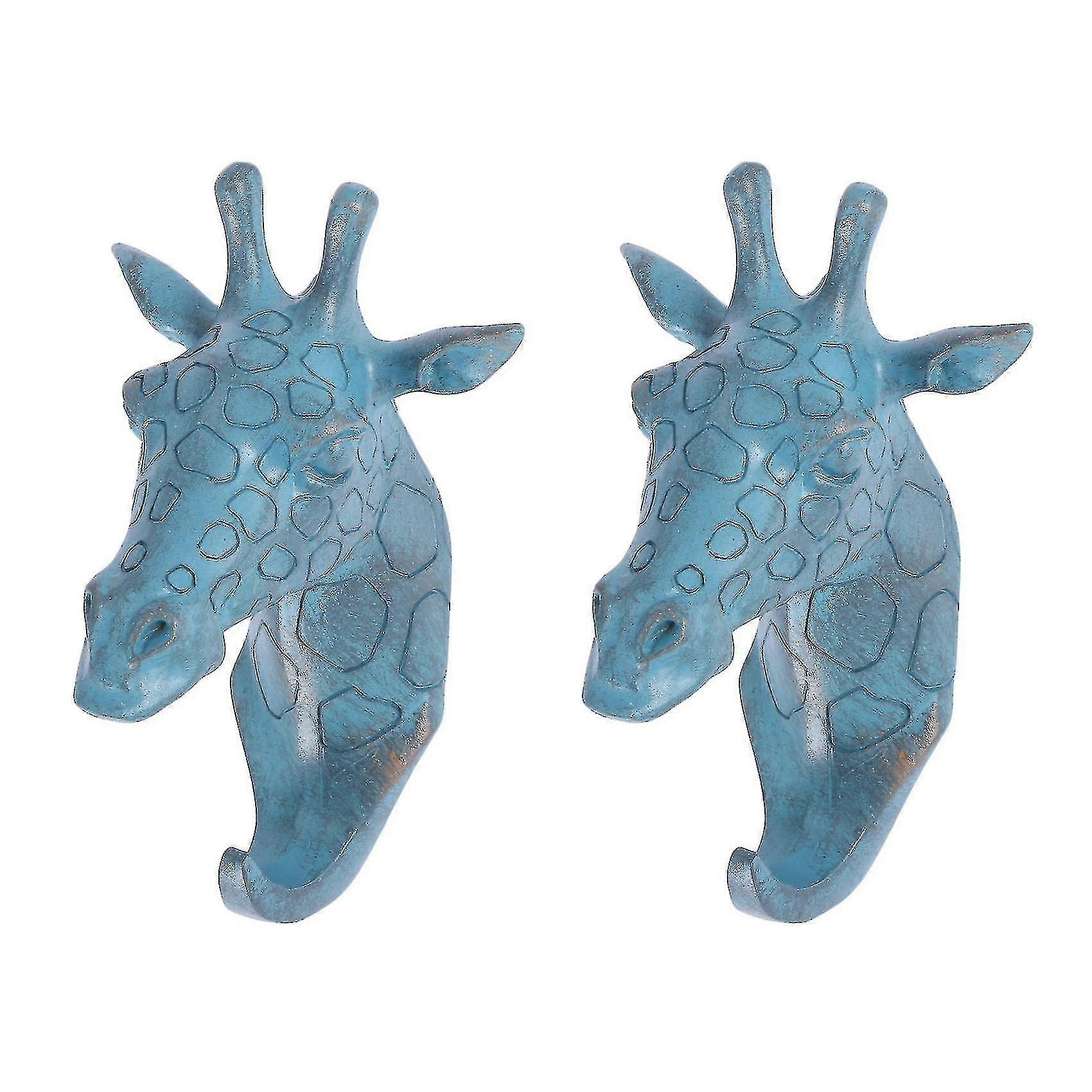 Giraffe Head Single Wall Hook/hanger Coat Hat Hook Bronze Color