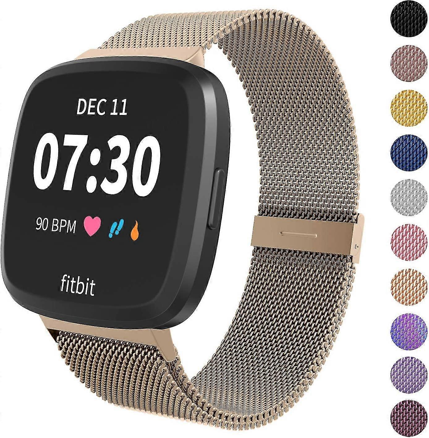 Magnetic Bands Compatible With Fitbit Versa/versa 2/versa Lite/se - Multi Color