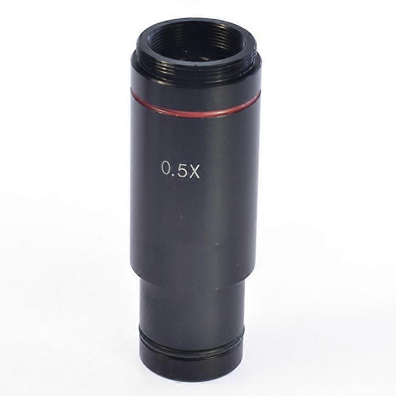 0.5X C Mount Microscope Adapter 23.2mm Electronic Eyepiece Reduction Lens 0.5X Microscope Relay Len