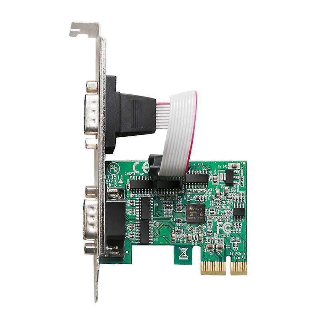 2 ports PCI RS232 natif à profil bas pour carte série Express pour w/16550 UART PCI
