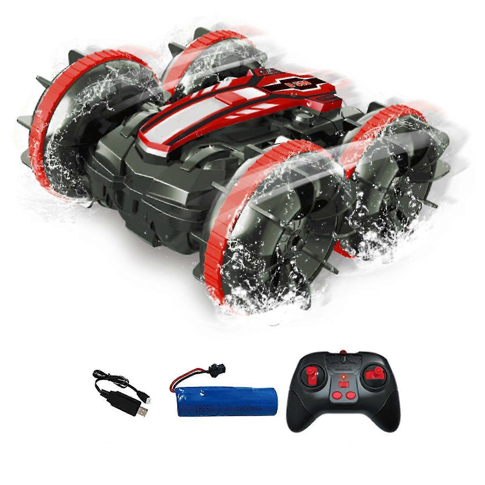 #39;s Car Toy Amphibious Remote Car Stunt Double-sided Tumbling 2.4g Wireless Remote