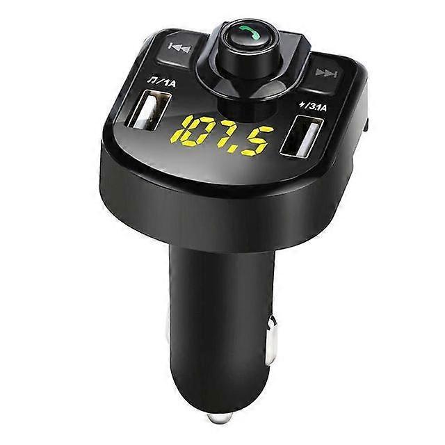 2022 Car MP3 Player Hands-free Bluetooth Phone 4.0 FM Transmitter Wireless Audio Receiver Dual USB Adapter Cigarette Lighter
