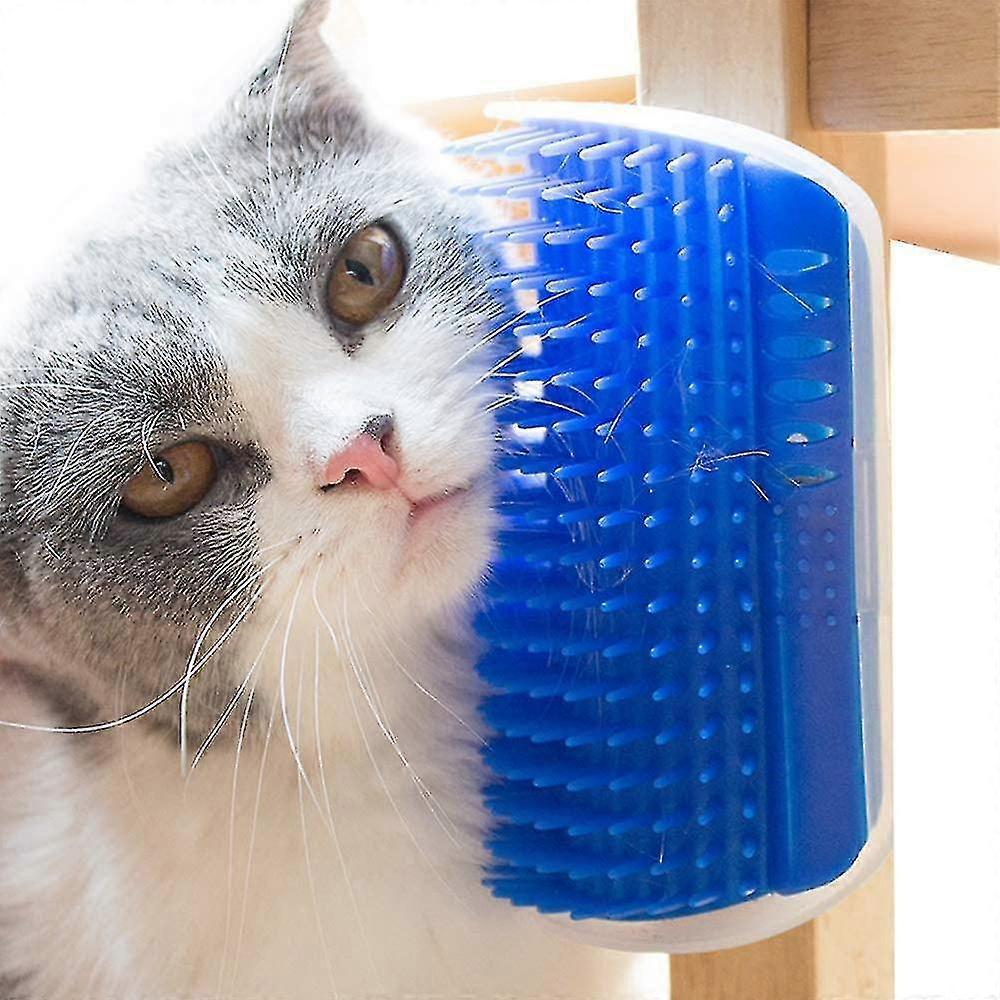 2pcs Pet Grooming Comb Rubbing Device Angle Rubbing Device Blue Pet Massage Comb