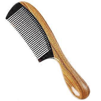 Peine de pelo de cuerno - Peine de peinado natural perfumado de sándalo antiestático Peine de peinado de madera Pein de peluquería