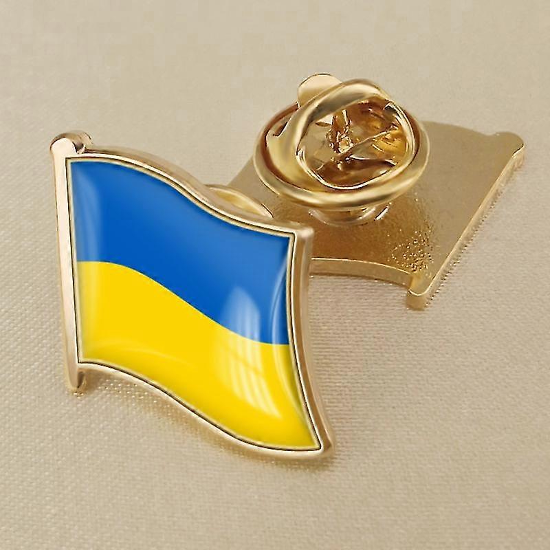 Ukraine Flag Pin For Jackets, Backpack, Hats (2pcs)19*18mm