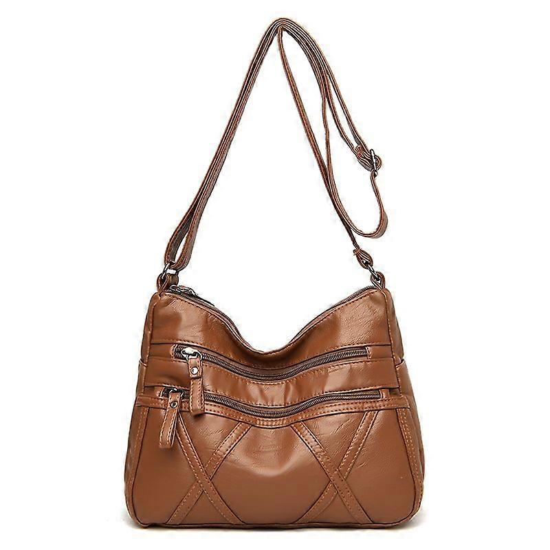 High Quality Women's Soft Leather Shoulder Bags Multi-Layer Classic Crossbody Bag Luxury Designer Handbag and Purse