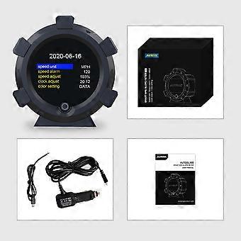 AUTOOL X95 maastossa HUD GPS-kaltevuusmittari 4x4 tason kallistusmittari auton nopeusmittari kaltevuusmittari mph / kmh kallistuskulman kompassi
