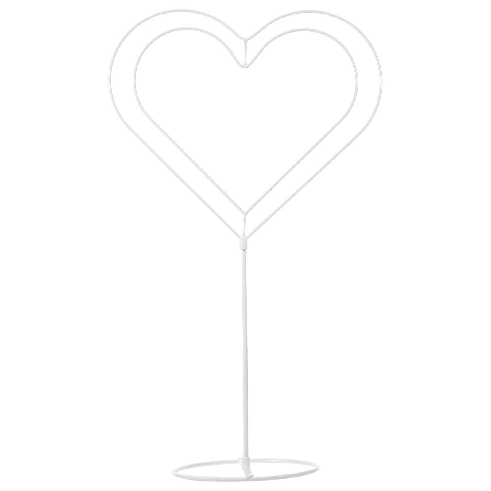 Heart Shape Beads Stand Centerpiece for Table Metal Wreath Rack Displaying Rack