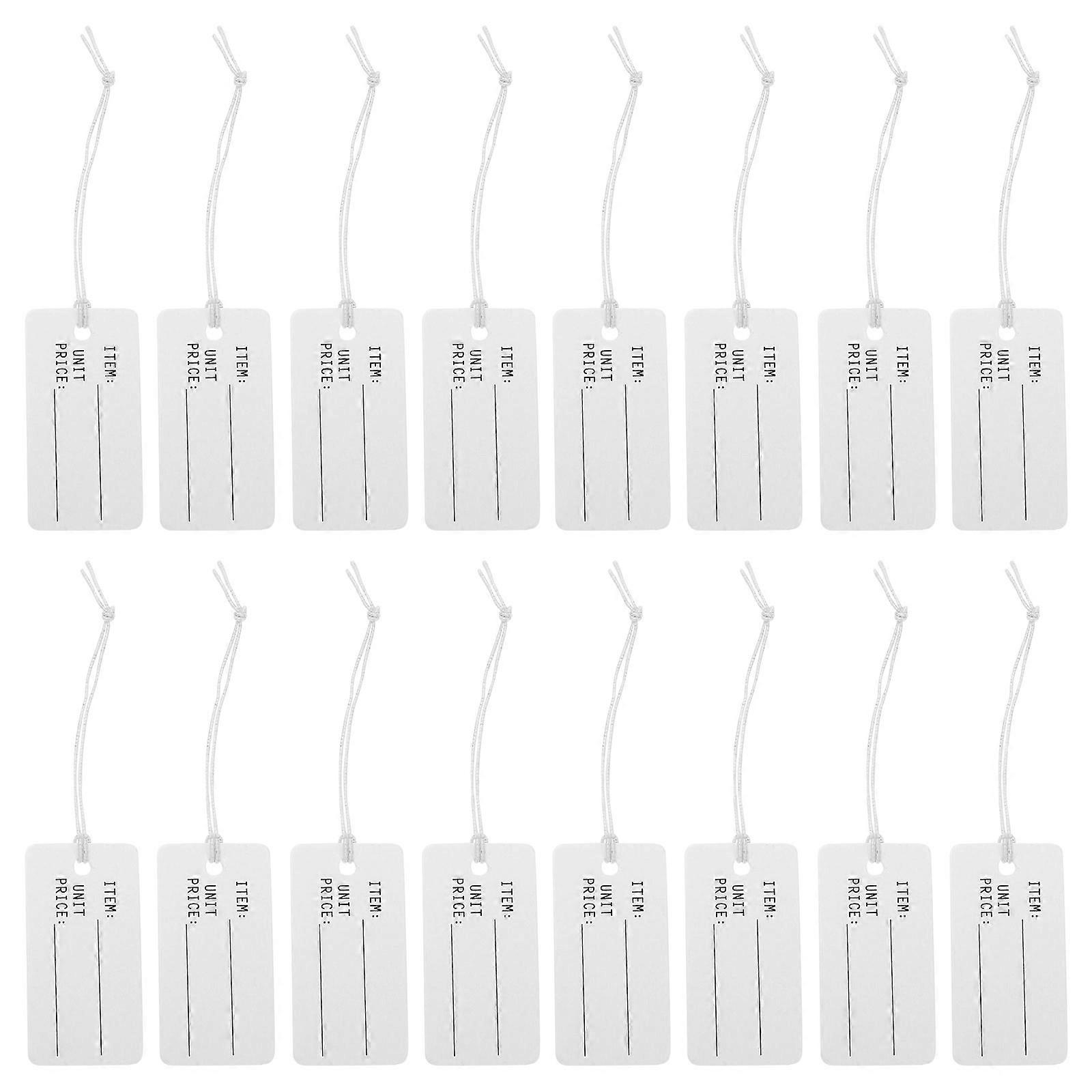 100Pcs Pricing Tags Small Price Tags Labels with String for Jewelry Clothing Artwork