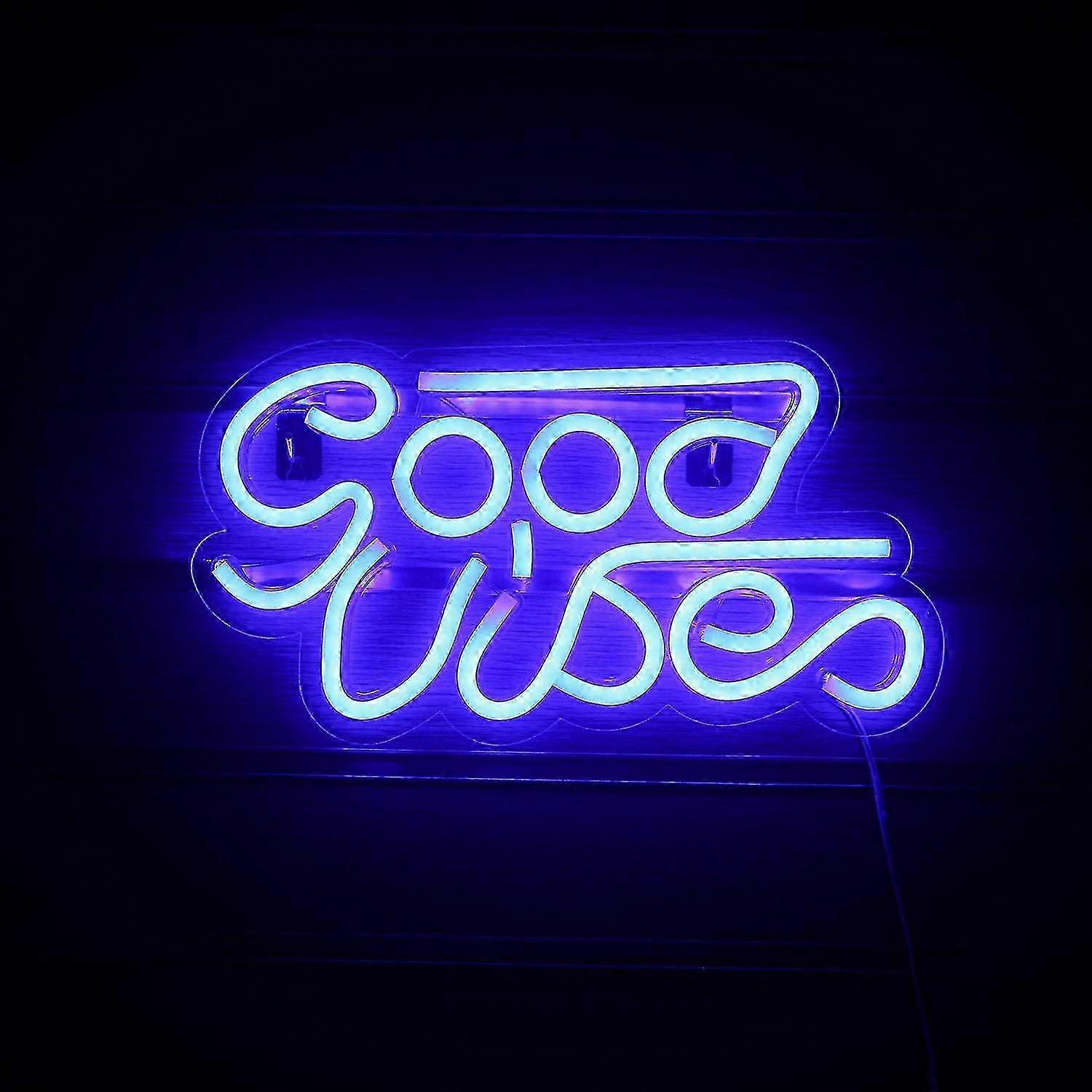 Good Vibes Neon Signs Good Vibes Words Neon Lights For Room Decor