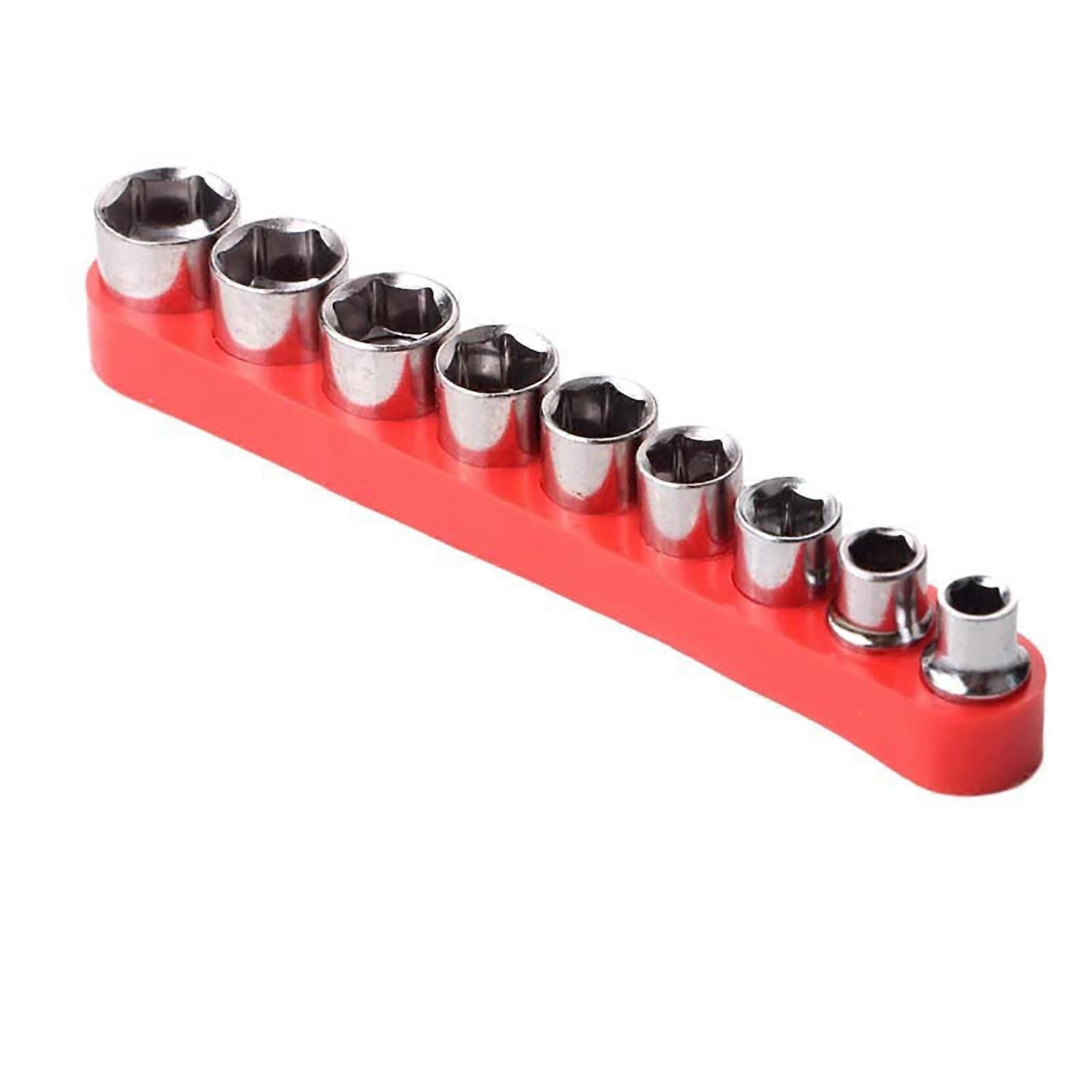 9stk 1/4 tommer skruenøgle ærme høj hårdhed kulstofstål socket adapter sæt DIY reparation håndværktøj til hjemmet JIKAIX