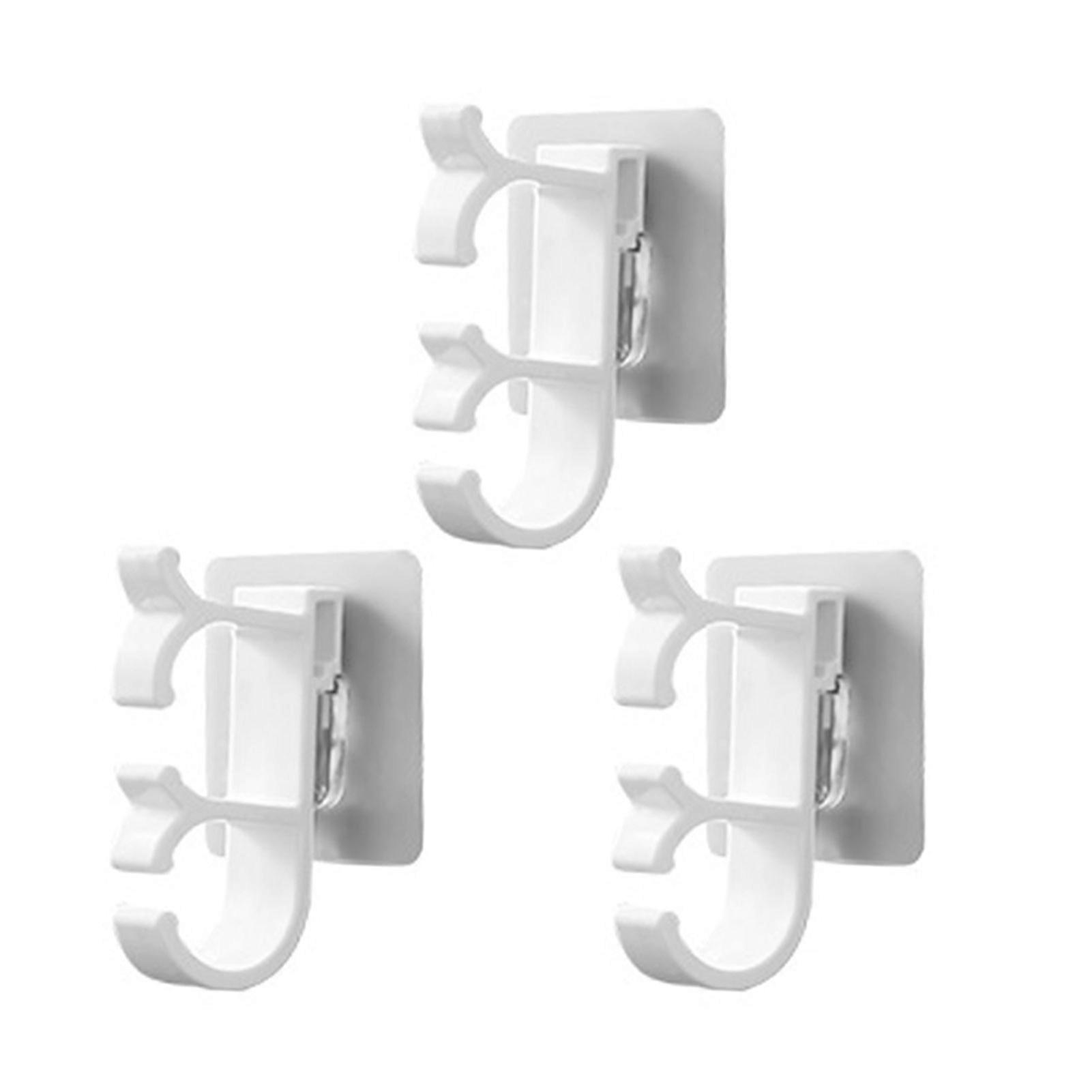 3Pcs Wall Mounted Hose Hanger Stable Anti-Skid Function Hose Holder Self-adhesive Tube Hook Hose Bracket Jikaixiang