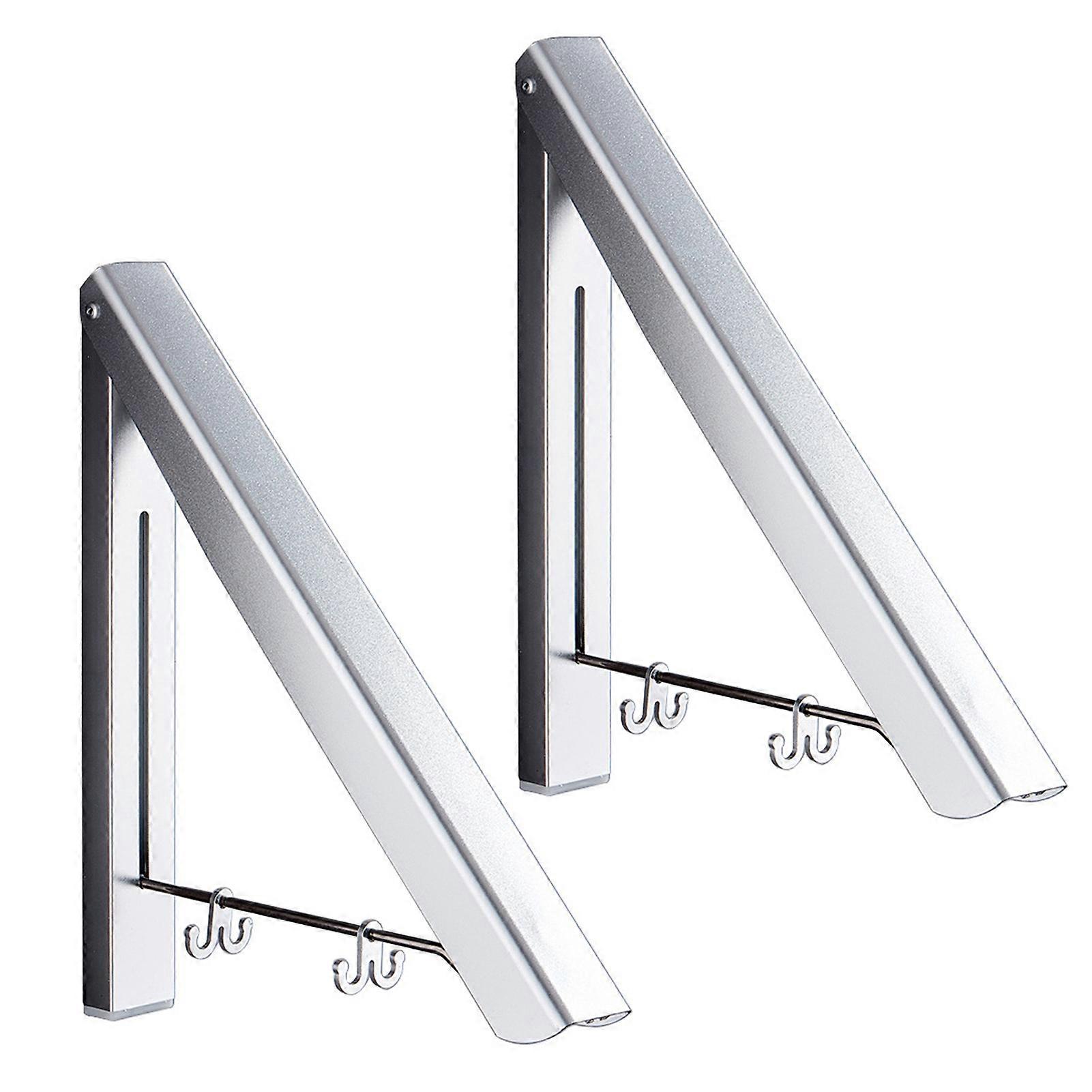 Folding Clothes Hanger Retractable Wall Mounted Drying Rack Home Balcony Rack