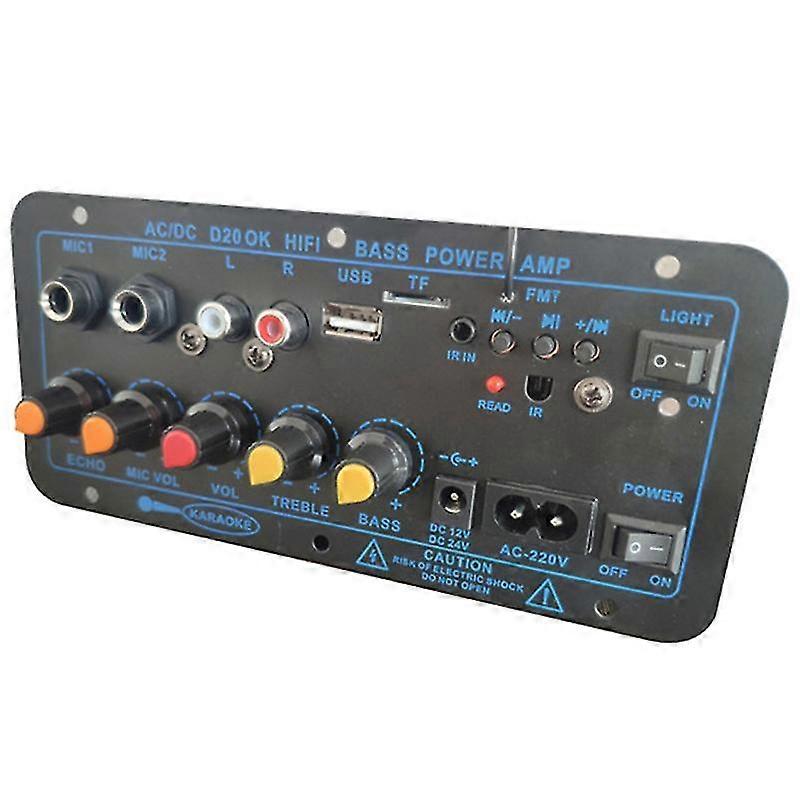 200w Digital Bluetooth Stereo Amplifier Board Subwoofer Microfone Karaoke Amplificadores Para 8-12 polegadas