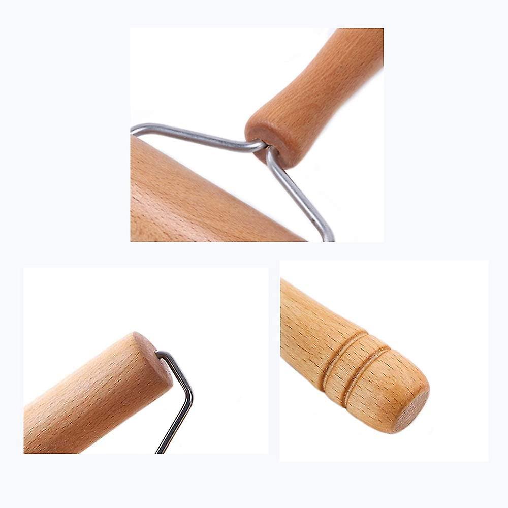 ALTcompluser Pack Of 2 Wooden Rolling Pin, Beech Wood Rolling Pin, 2 Sizes, Environmentally Friendly French Rolling Pin, Wooden Dough Roller For Fondant, Pizza, Baking, Pie Crust Cookies, Fondant Cake (25 Cm/30