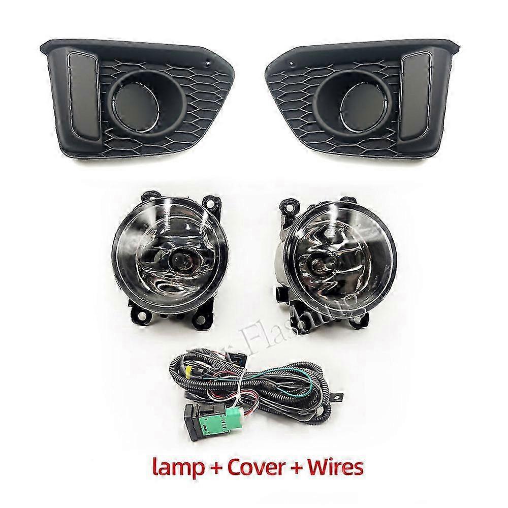 Superior For Honda Jazz fit 2014 2015 2016 Car LED Daytime Running Lights LED DRL fog lamp cover Fog light with Wiring Harness Switch