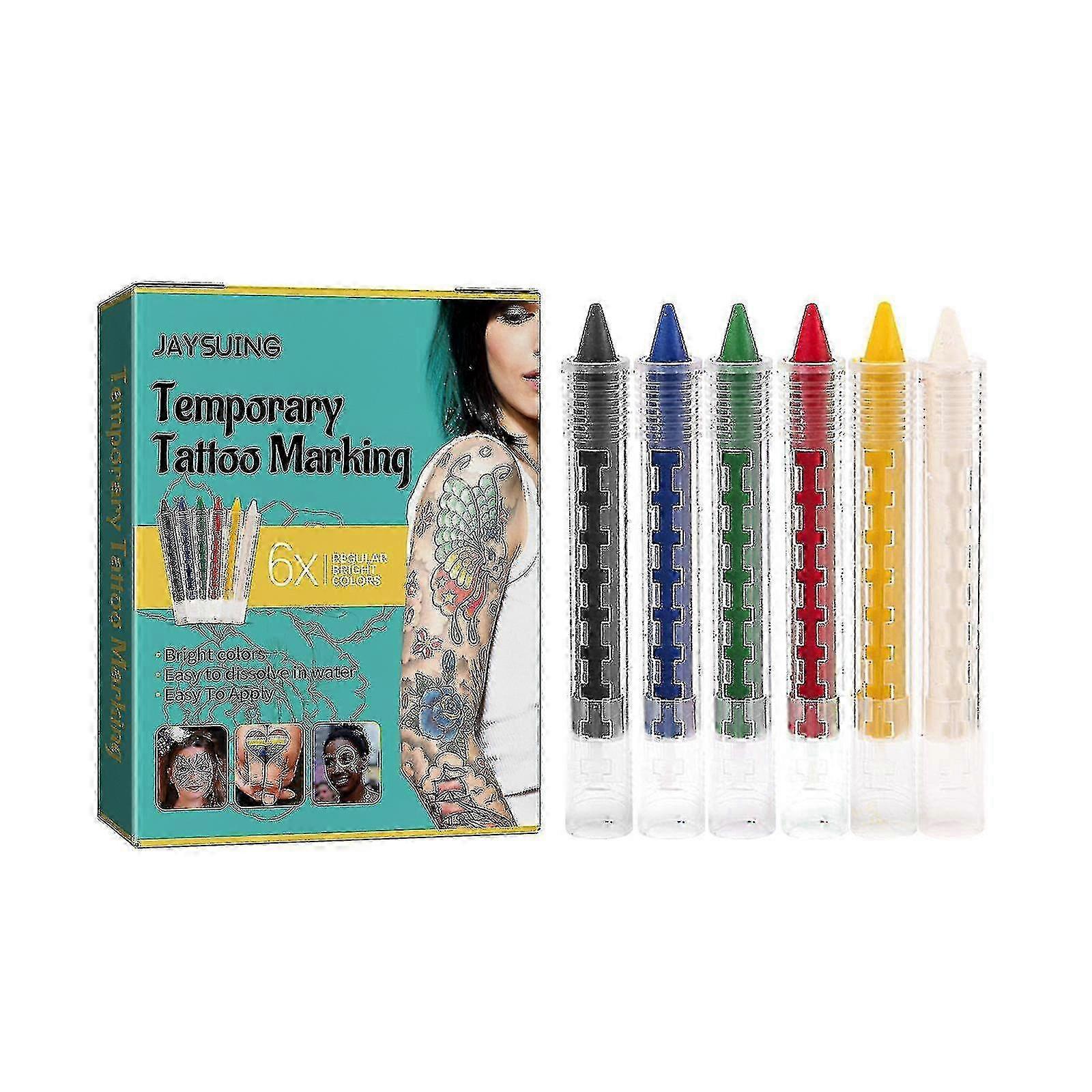 Jaysuing Of Temporary Tattoo Pen Face Arm Makeup Diy Party Atmosphere Tattoo Pen Multi-color Solid Color