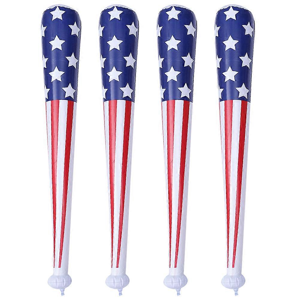 4 قطع ينفخ مضارب البيسبول العلم الأمريكي نفخ الخفافيش 4 يوليو يفضل الحزب
