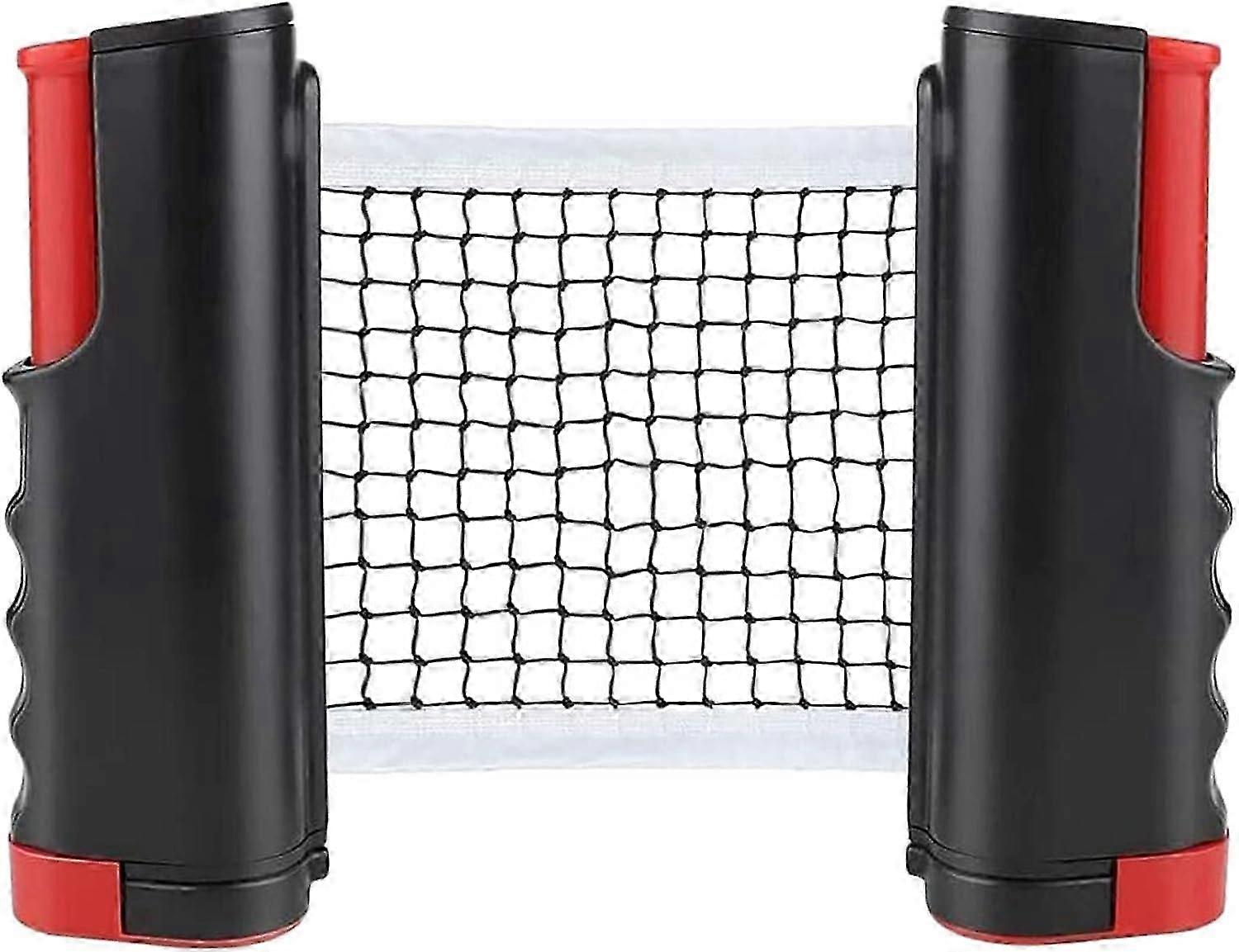 Retractable Ping Pong Net, Portable Table Tennis Net Stand, Perfect for Ping Pong Table, Desk, Dining Table, Adjustable Length 190CM