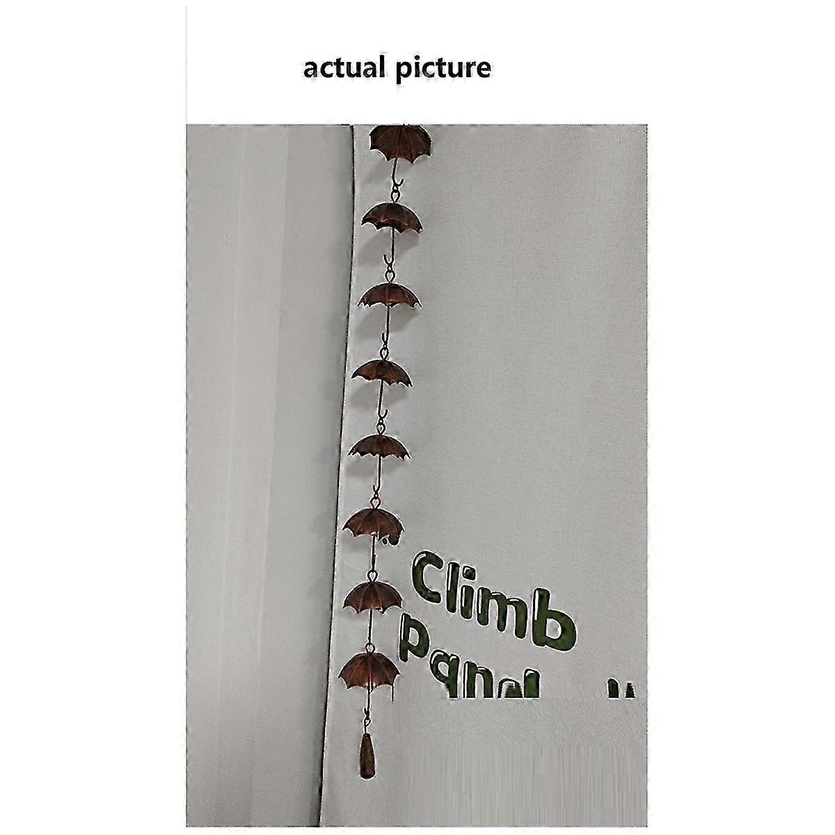 Rain Chains Metal Rain Chain Decorative Umbrella Rain Chain Bell Decor For Home,replacement For Gutter Downspouts