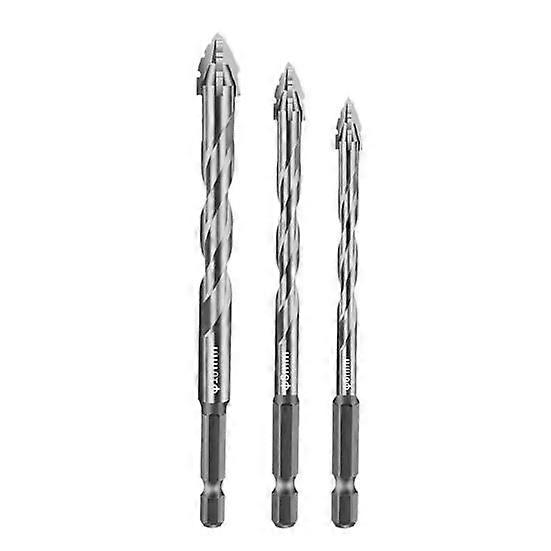Four-Edged Serrated Eccentric Drill Bit Set High Hardness Rustproof Simple Installation Multifunction Skewed Head