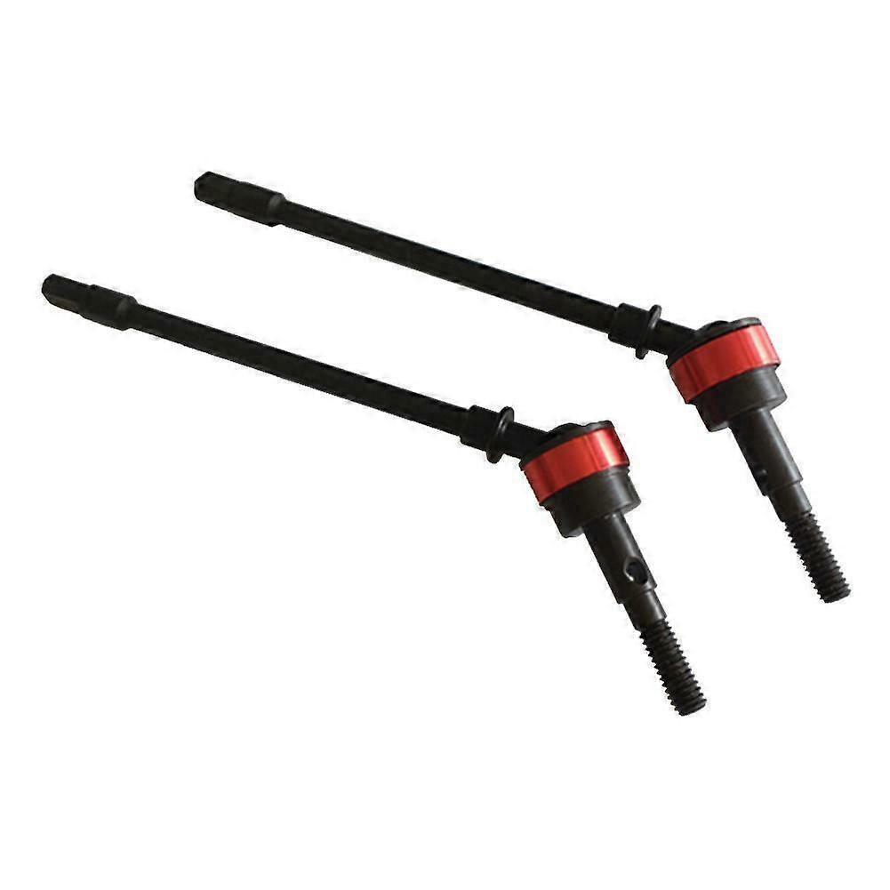 1Pair Stainless Steel Cvd Drive Shaft Front Axle Rc Parts for Axial Scx10 Crawler Rc Car Red