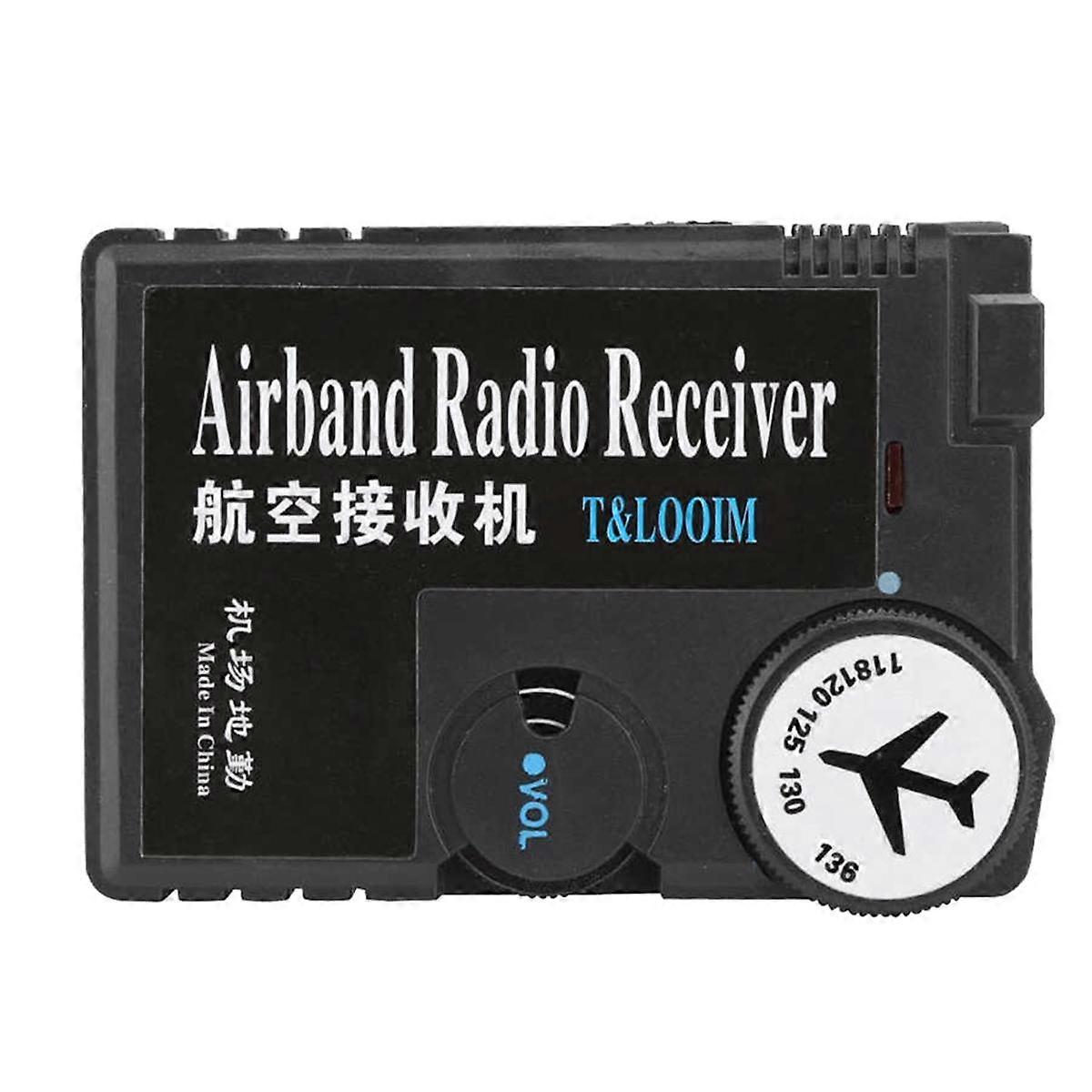 118-136MHz Airband ραδιοφωνικός δέκτης υψηλής ευαισθησίας αέρας-εδάφους αεροναυτικός δέκτης ζωνών ψηφιακός