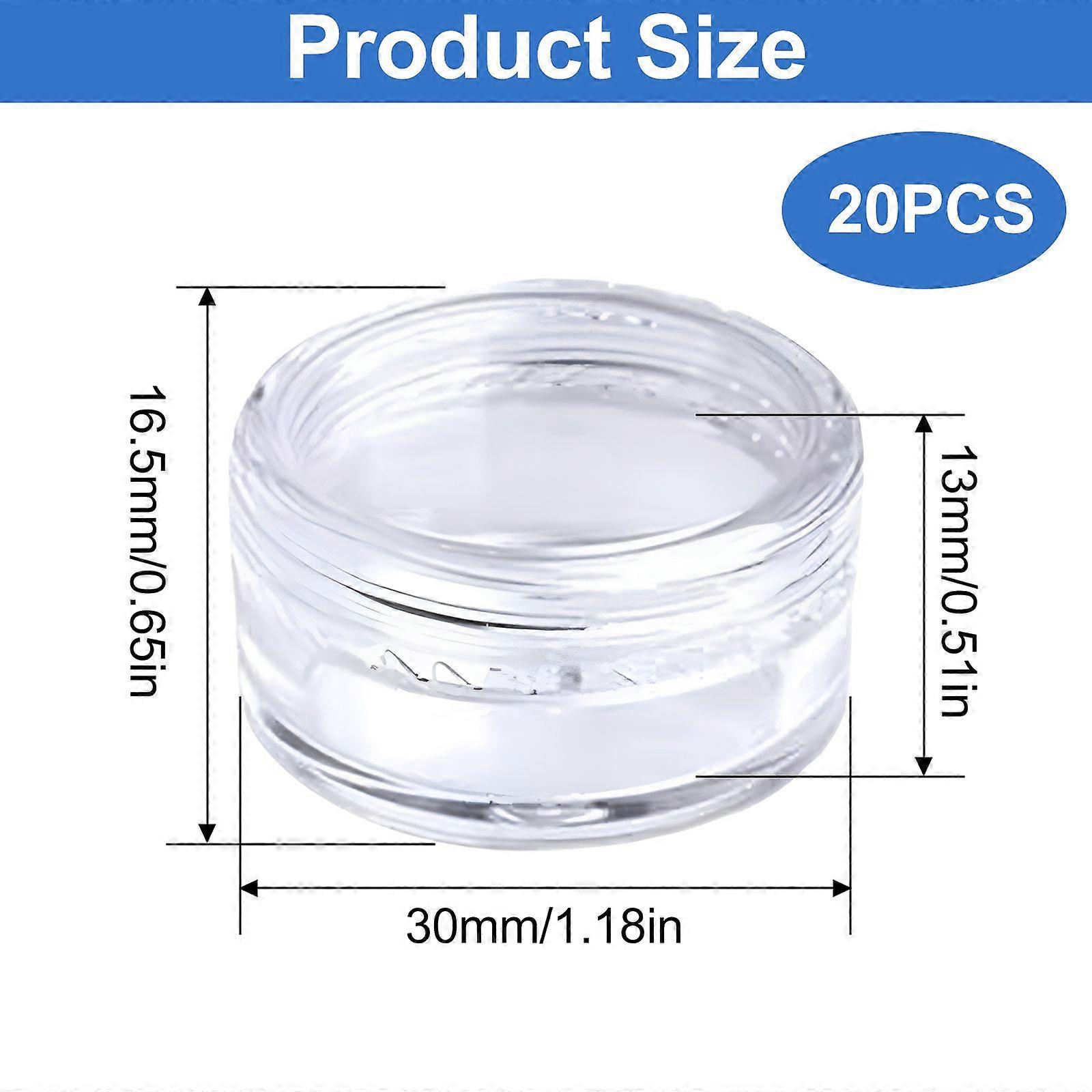 20pcs small jars PS high transparency