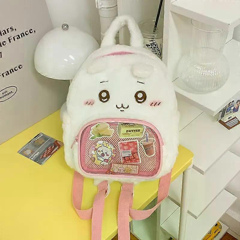 Gaibosi Women Cute furry backpack girl cartoon plush small schoolbag