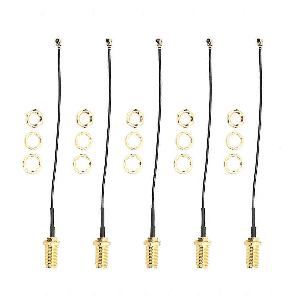 Adaptateur SMA vers uFl u.Fl IPEx IPEX RF femelle, câble de connexion, antenne talkie-walkie en laiton (10 cm)