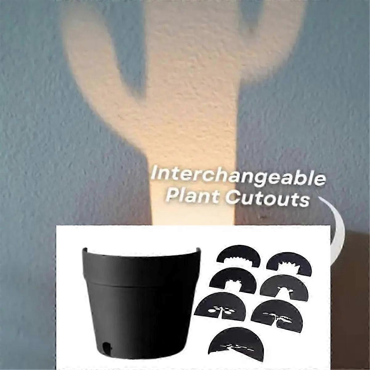 Plant Pot Projector Light Bedside Plant Pot Projection Light Lamp Nightlights Lamp Projector Projection Lamp