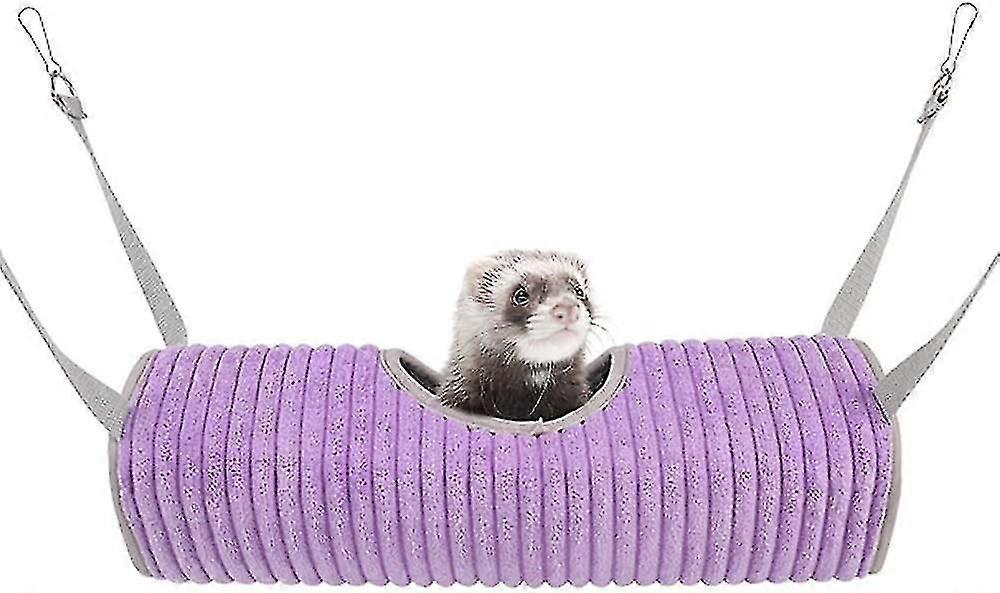 Ferret Tunnel Hanging Hammock Bed, Small Animal Rats Squirrel Toy