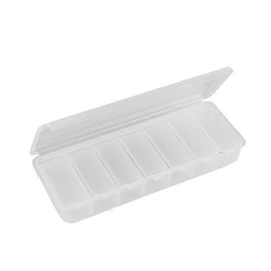 Portable 7 Compartments Travel Pill Box Medicine Drug Storage Container Case