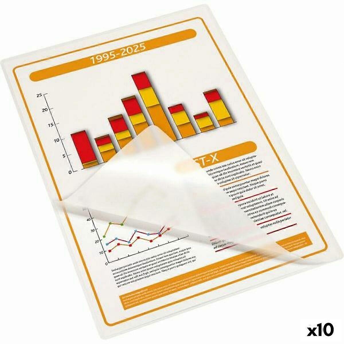 Laminating sleeves Fixo NA Transparent A4 (10 Units)