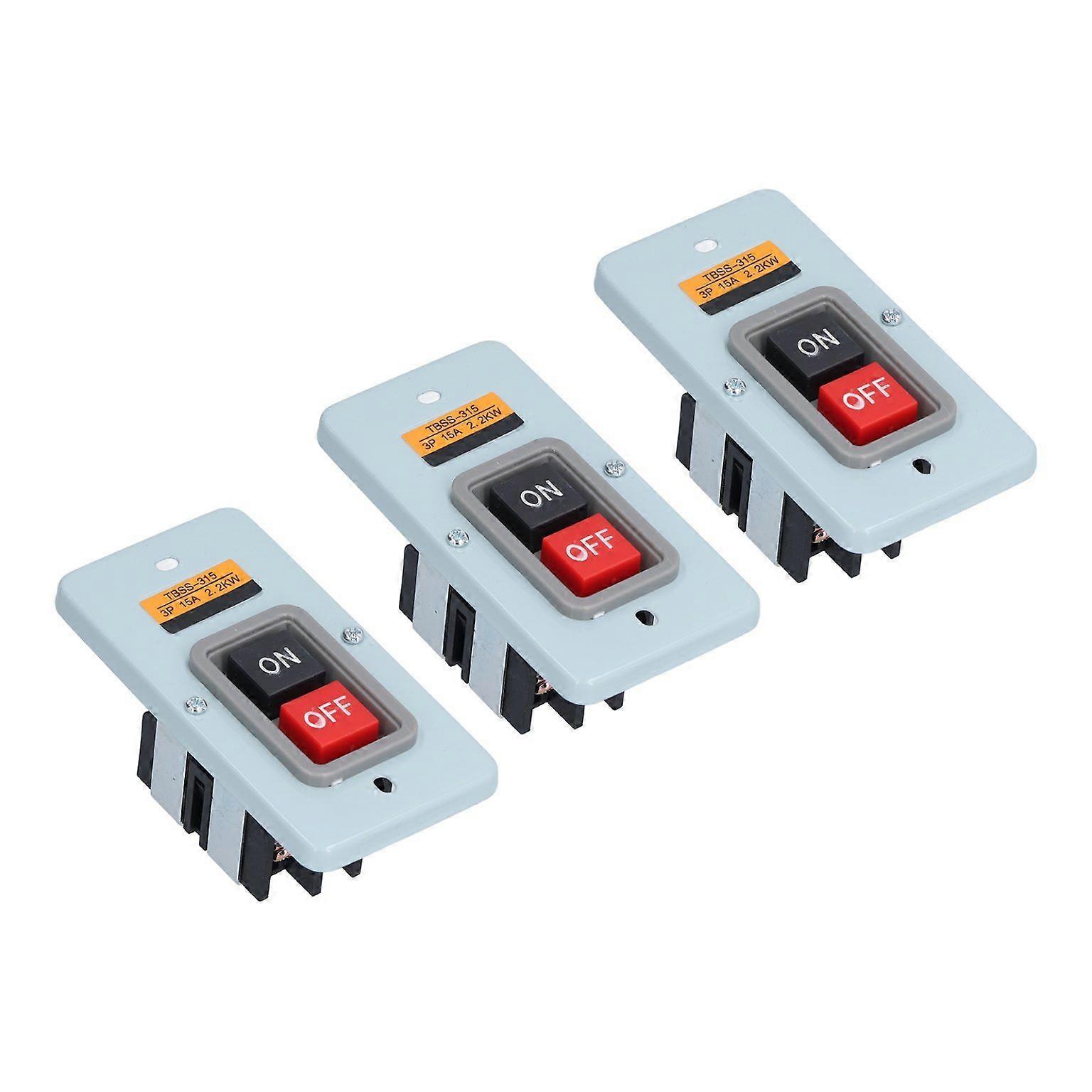 3 phase motor switch motor start press button 3 phase on off switch 10pcs 3