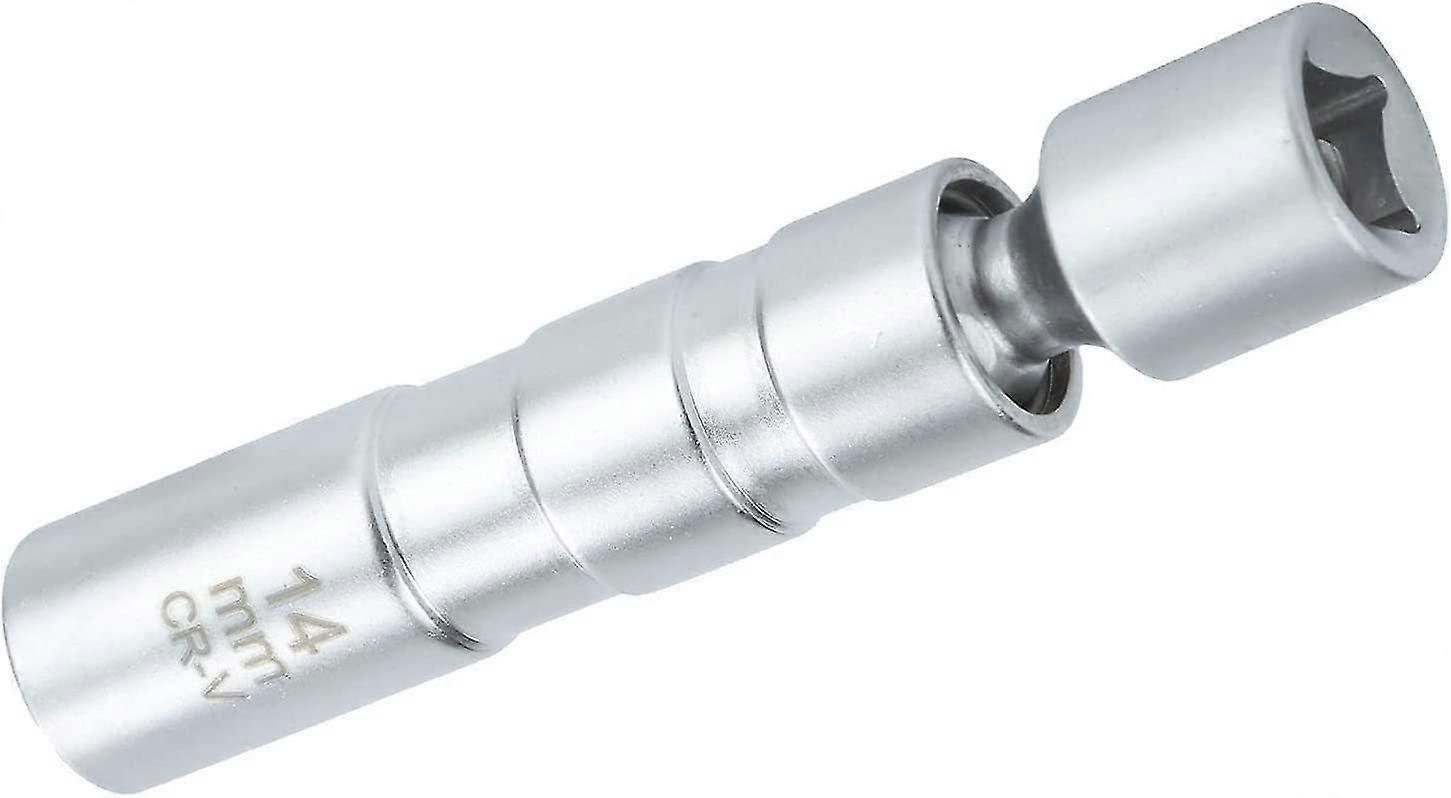 Spark Plug Socket Wrench Enhanced Magnetic Removal Tool Driver (silver) (1pcs)