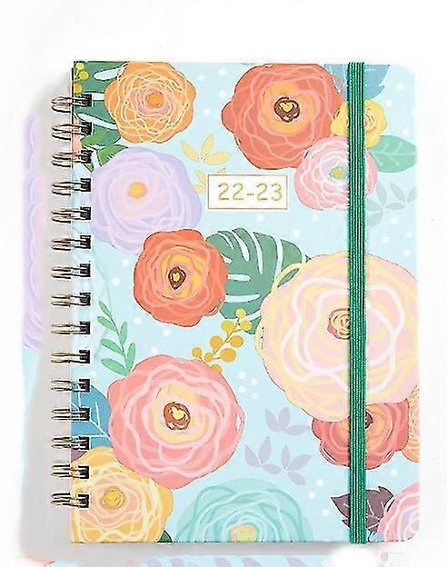 2022 Planner, Planner Weekly And Monthly Thick Paper With Tabs Back Pocket, Contacts ,calendar ,holidays ,hardcover Planner With Twin-wire Binding"