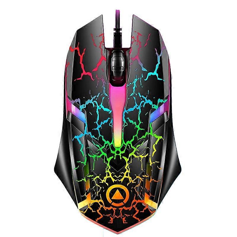 Type B YINDIAO G3os G6 1.42m USB Wired Mouse 1200 DPI 3 Keys Armor Gaming Mouse with RGB