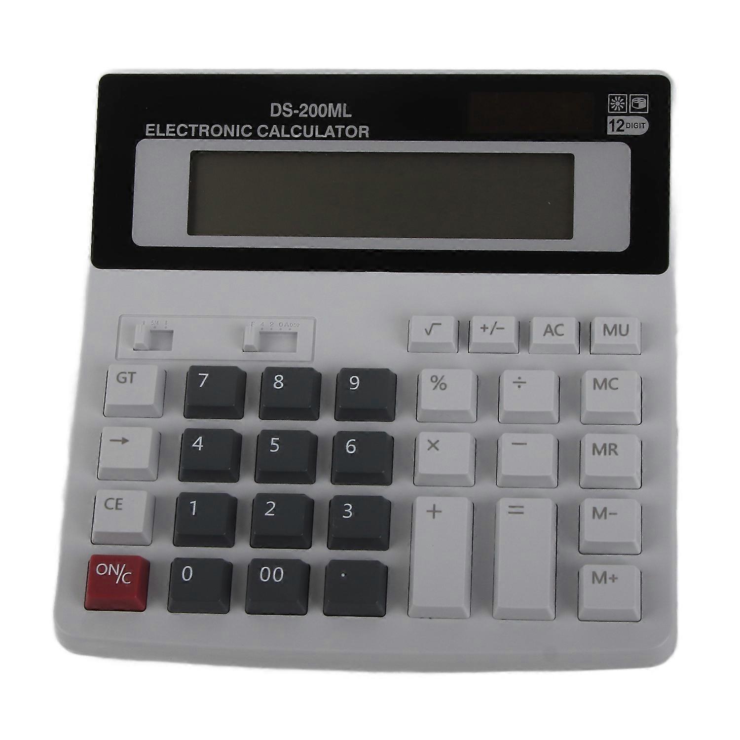 12 Digit Calculator Small Size Portable Safe Quick Response Desktop Digital Calculator for Office St