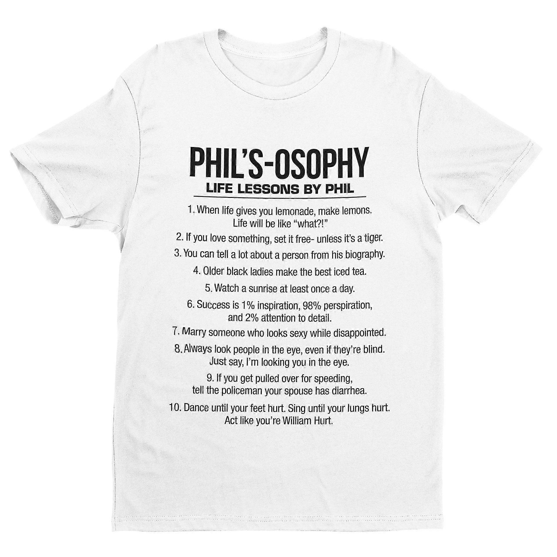 Phil's-osophy T Shirt Dunphy Idea L Blanc