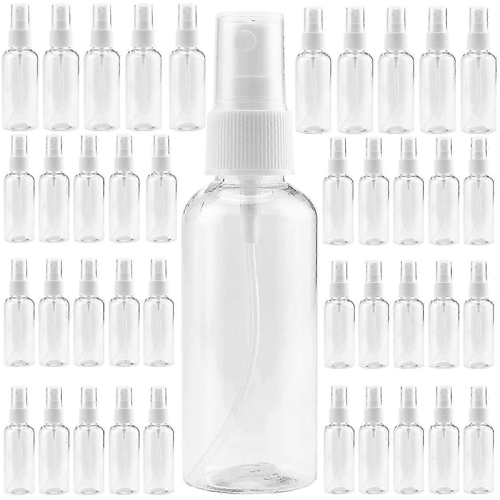 40 Pack 100ml Clear Spray Bottles,fine Mist Plastic Spray Bottle